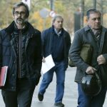 Imagen de archivo de Jordi Pujol Ferrusola, primogénito del expresidente de la Generalitat, acompañado de su abogado Cristobal Martell