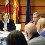 Milagros Marcos se reúne con los dirigentes de la organización agraria