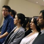 Errejón en la rueda de prensa