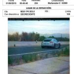 El coche del futbolista del Rayo, Antonio Amaya, iba a 234 km cuando el límite era 100