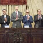 José González Rivas, Carlos Lesmes, Felipe VI, Daniel Hernández Ruipérez, Juan Vicente Herrera y Rafael Catalá