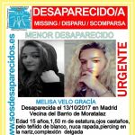 Cartel publicado por SOS Desaparecidos a través de sus redes sociales.