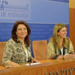 Las diputadas populares Carmen Crespo y Teresa Ruiz-Sillero