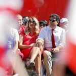 El Peñón celebró ayer la 25º edición del Día Nacional de Gibraltar. En la imagen, el ministro principal, Fabian Picardo