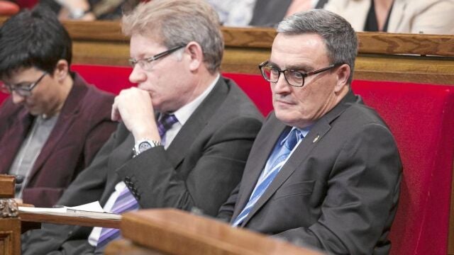 Ros durante la votación de la declaración de soberanía que se votó en el Parlament el 23 de enero