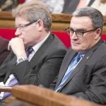 Ros durante la votación de la declaración de soberanía que se votó en el Parlament el 23 de enero