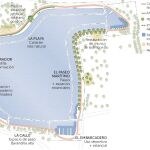 Playa y paseo marítimo para la Casa de Campo