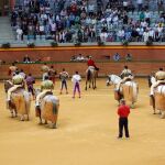 Paseíllo en el Arnedo Arena, en la pasada edición del Zapato de Oro