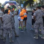 Una carrera entre militares para homenajear el apoyo de Francia contra el terrorismo