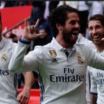 Celebración de Isco en el Molinón