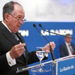 El director del CNI, Felix Sanz Roldán, ayer, en un momento de su intervención en LA RAZÓN