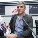 El Secretario General de «Médicos sin Fronteras», Jérôme Oberreit, ofrece una rueda de prensa en Bruselas, Bélgica