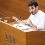 El conseller de Educación, Vicent Marzà, durante la presentación del Plan Valenciano de Mecenazgo