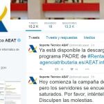 Twitter de la Agencia Tributaria