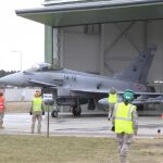 Uno de los cazas españoles que participó en la misión de Policía Aérea de la OTAN en el Báltico.