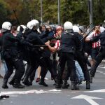 Incidentes durante el derbi asturiano