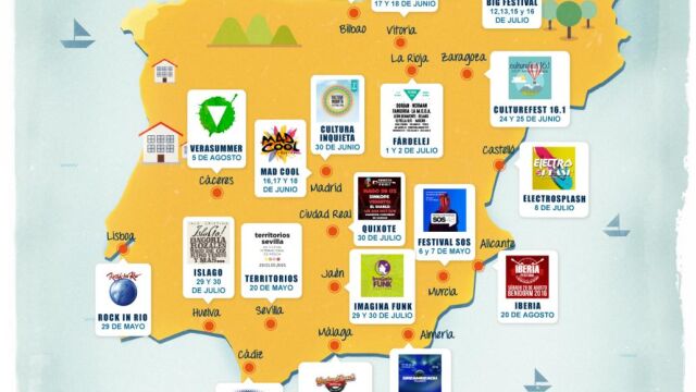 Recorre España de festival en festival