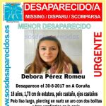 Buscan a una menor desaparecida el 30 de agosto en La Coruña