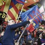 El Camp Nou se volcó ayer con su equipo