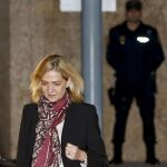La infanta Cristina a su salida de la sala del juicio del caso Nóos