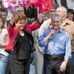 Dilma Rousseff y el actual presidente, Michel Temer, en la campaña de 2014