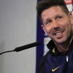 El entrenador del Atlético de Madrid, el argentino Diego Pablo Simeone.