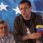 Juan carlos Monedero, días después de la muerte de Chávez en marzo de 2013 durante una mesa redonda en Caracas