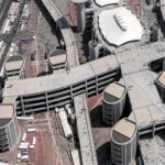 Vista aérea de la ciudad de Mina, el lugar donde se produjo la tragedia