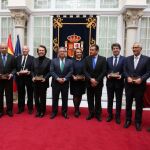 Los premiados, durante la entrega de galardones