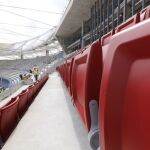 Las obras del Metropolitano, tanto dentro como fuera del estadio, van a un ritmo frenético para llegar a tiempo