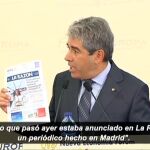 Homs ve sospechosa la actuación contra CDC porque LA RAZÓN adelantó la noticia