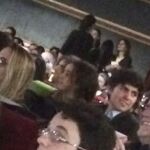 Victoria Federica y su amigo en el cine Capitol, en el estreno de la película «Lo que de verdad importa»