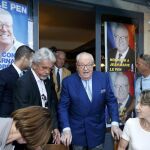 Jean Marie Le Pen, durante el anuncio del nuevo partido.