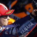 El piloto español Jorge lorenzo (Yamaha) tras consiguir la pole para mañana en Moto GP
