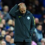 Pep Guardiola durante el partido