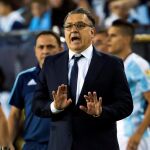 El entrenador Gerardo Martino durante un partido de la Copa de América