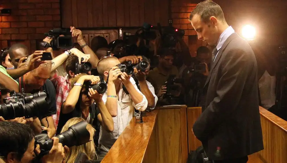 Oscar Pistorius durante su juicio