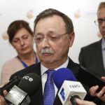 El presidente de Ceuta, Juan Jesús Vivas, al término de la VI Conferencia de Presidentes