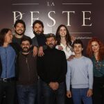 El equipo de «La Peste», liderado por Alberto Rodríguez, ayer, en Sevilla