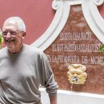 Alejandro Rojas-Marcos, ayer en la casa sevillana donde fundó en 1965 el Partido Andalucista