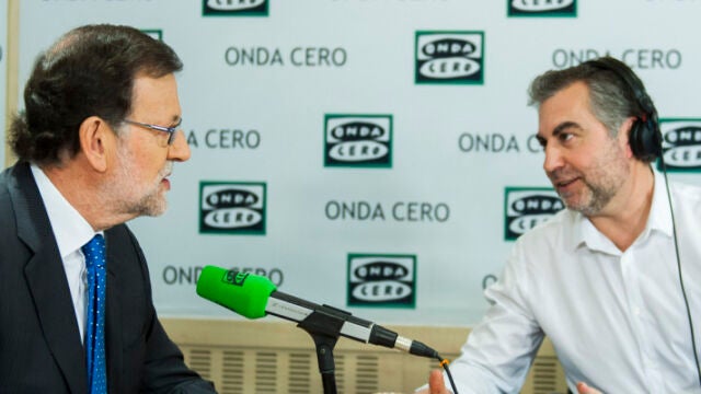 Mariano Rajoy con Carlos Alsina