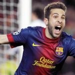 Jordi Alba, el único jugador que no estuvo en la «Champions» de 2011