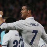 Ronaldo celebra el tercer gol