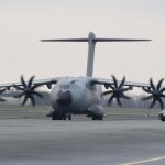 Un Airbus A400M de la fuerza aérea de Alemania