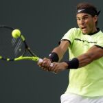 Rafael Nadal, durante el partido contra Dudi Sela