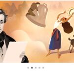 El doodle dedicado a Víctor Hugo
