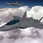 Una imagen del prototipo del avión NGWS