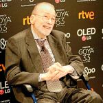 Chicho Ibáñez Serrador, ayer a su llegada a la fiesta de los nominados de los Goya