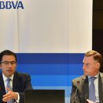 Miguel Cardoso y Carlos Rodríguez en la presentación de la «Situación Murcia»