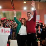 Pedro Sánchez, junto a Susana Díaz cuando todavía era la inquilina de San Telmo / Foto: Ke-Imagen